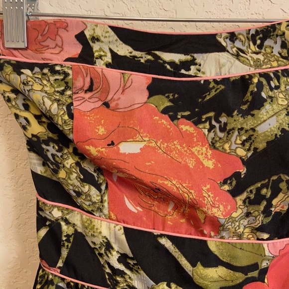 American Rag Cie Strapless Floral Dress Size Medium - Picture 4 of 4